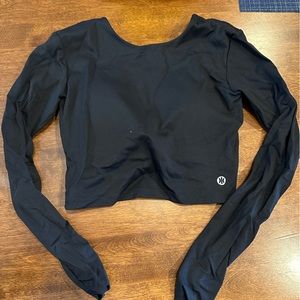 Astoria long sleeve crop top